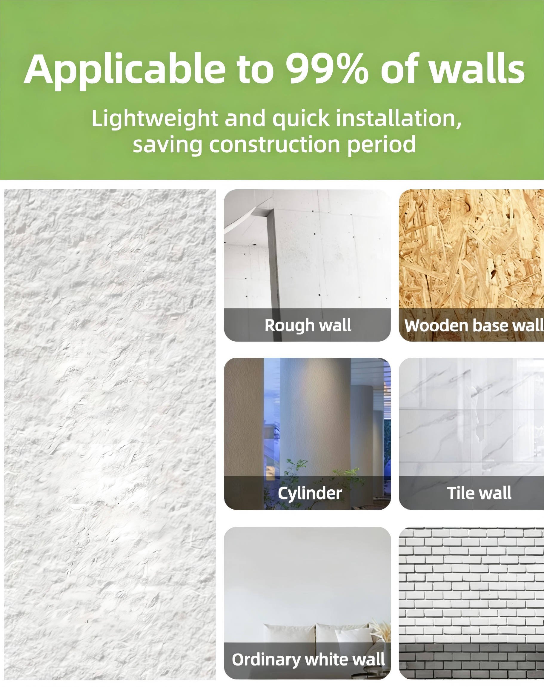 Ying'an Rock Soft Stone Board Star Moon Stone Wall Board Flexible Stone Powder Ultra Thin Soft Porcelain Imitation Stone Skin Background Wall Decoration - Tile(Thick stone) | CHEERFUL Kenya image 8 detail view