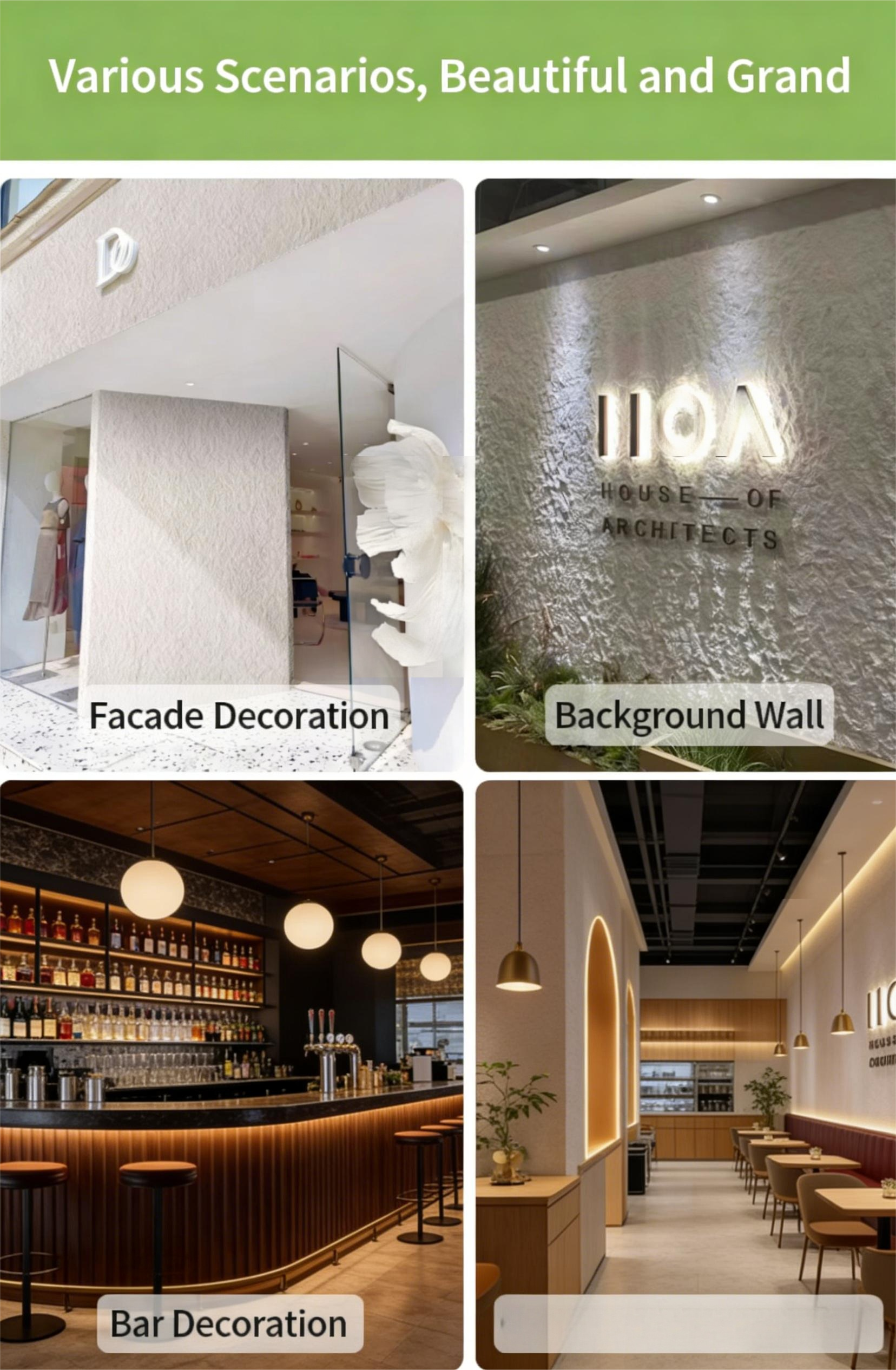 Ying'an Rock Soft Stone Board Star Moon Stone Wall Board Flexible Stone Powder Ultra Thin Soft Porcelain Imitation Stone Skin Background Wall Decoration - Tile(Thick stone) | CHEERFUL Kenya image 9 detail view
