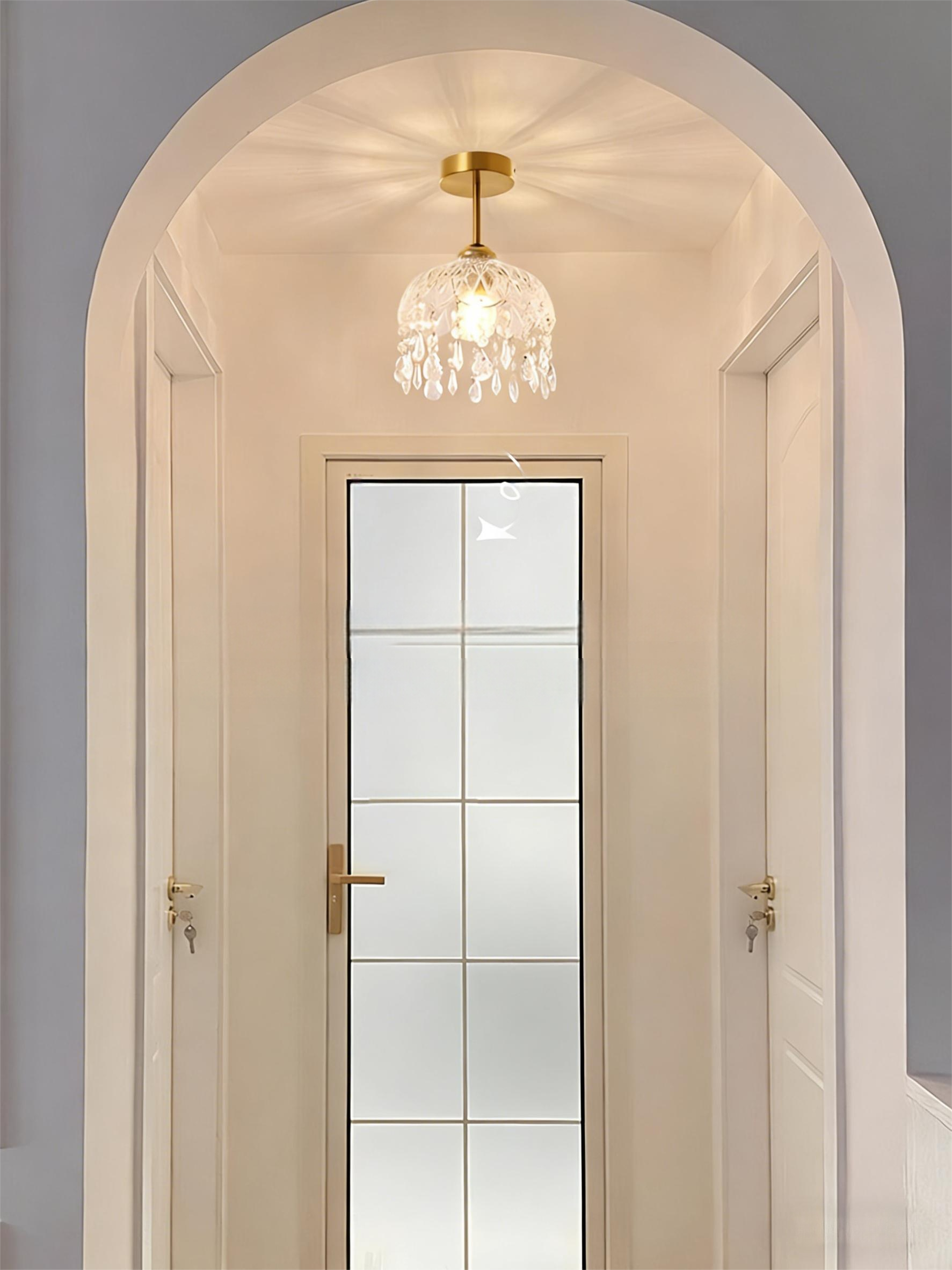 Hallway Lighting, Corridor Lighting, Modern Minimalist Style, Staircase Entrance Hall, Balcony Lighting, French Crystal Chandelier, Small Pendant Light (P271) - Lighting Fixtures | CHEERFUL Kenya
