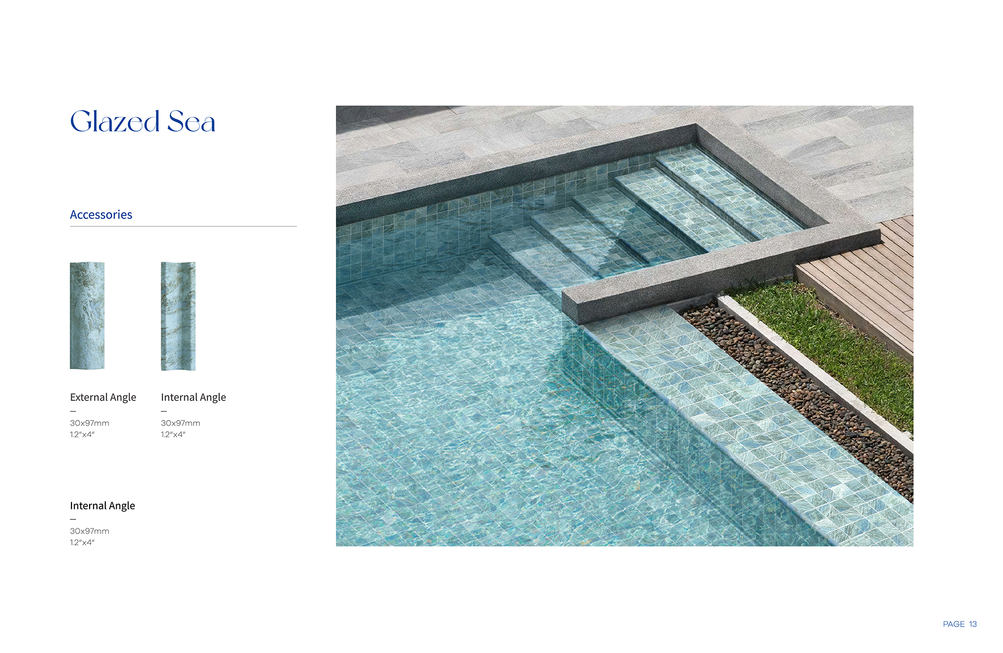 Pool Tiles and Mosaic - Tile(Small Stone) / Pool Tiles / Specialized Outdoor Tiles | CHEERFUL Kenya image 11 detail view