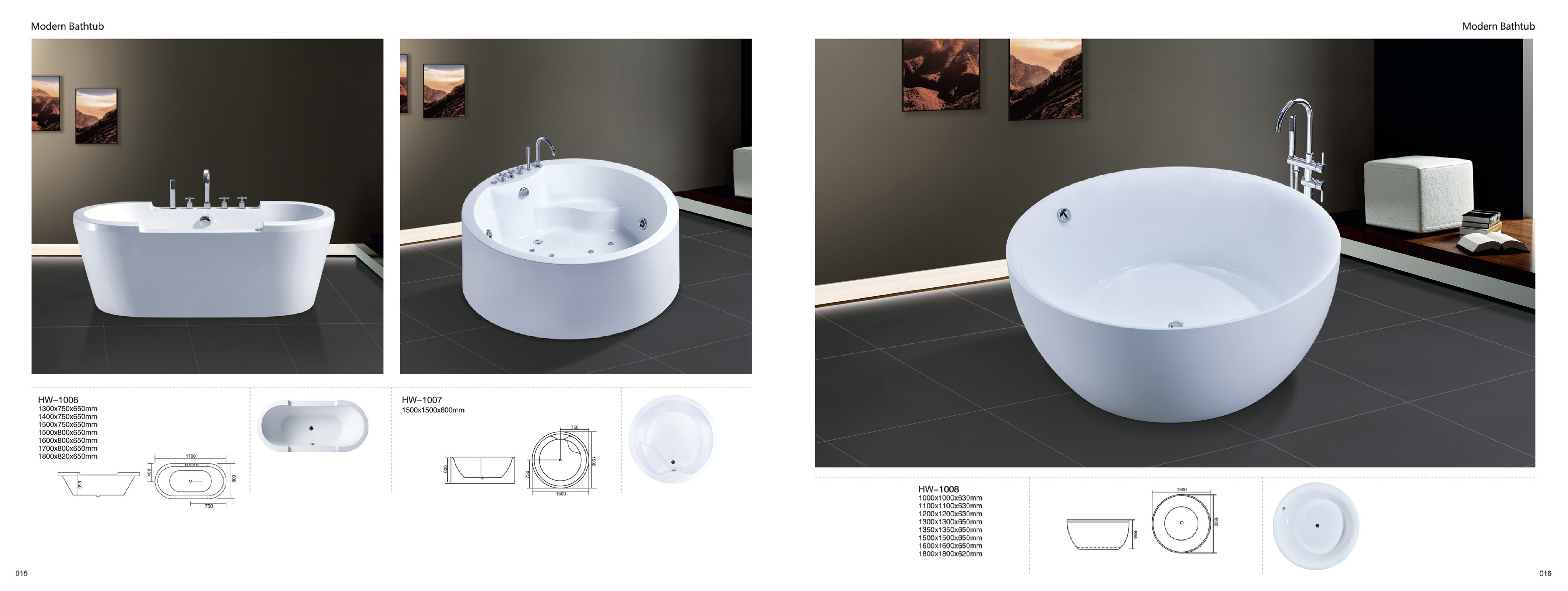 Bathtub - Modern Bathtub Series - Sanitary Ware | CHEERFUL Kenya image 5 detail view