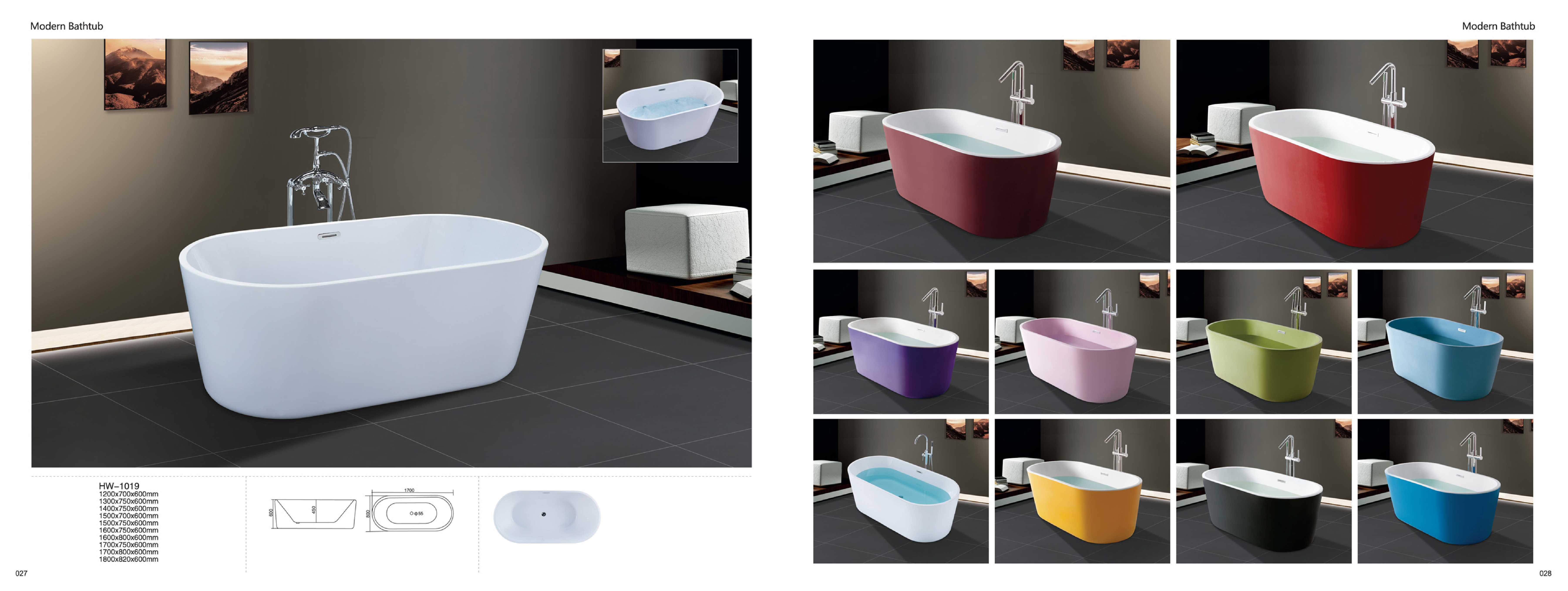 Bathtub - Modern Bathtub Series - Sanitary Ware | CHEERFUL Kenya image 11 detail view