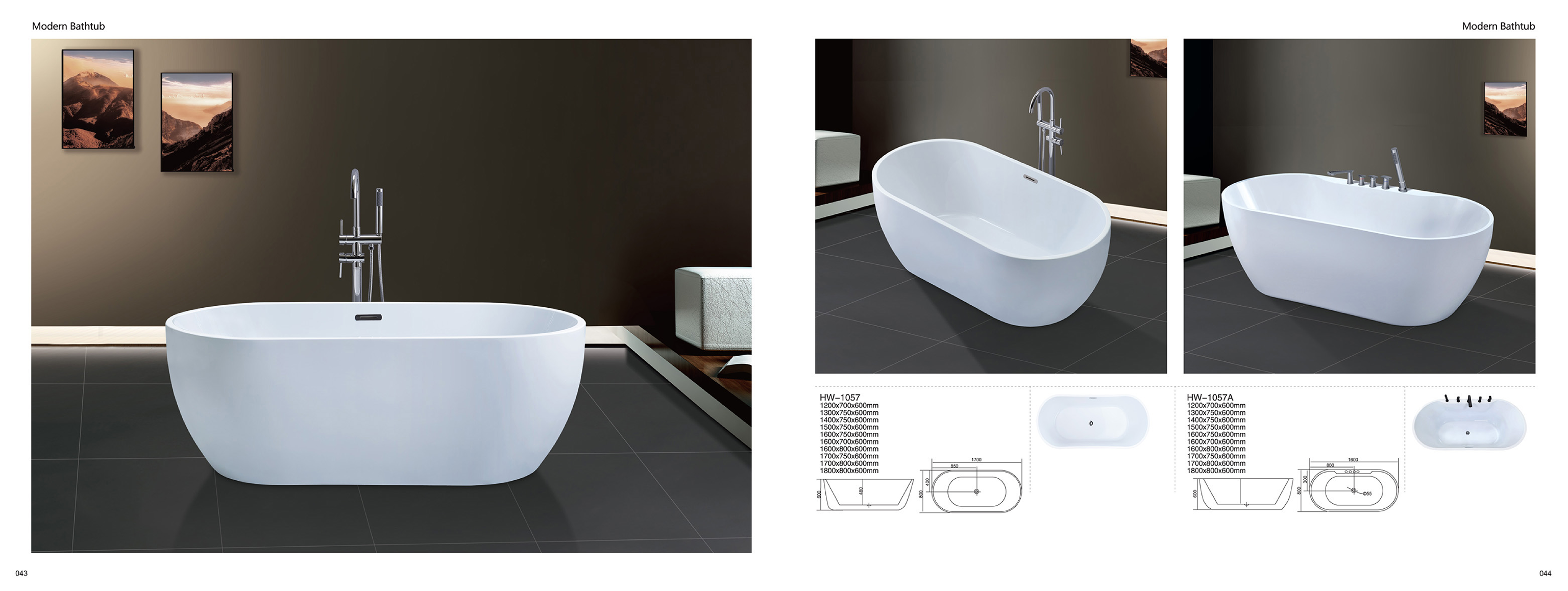 Bathtub - Modern Bathtub Series - Sanitary Ware | CHEERFUL Kenya image 19 detail view