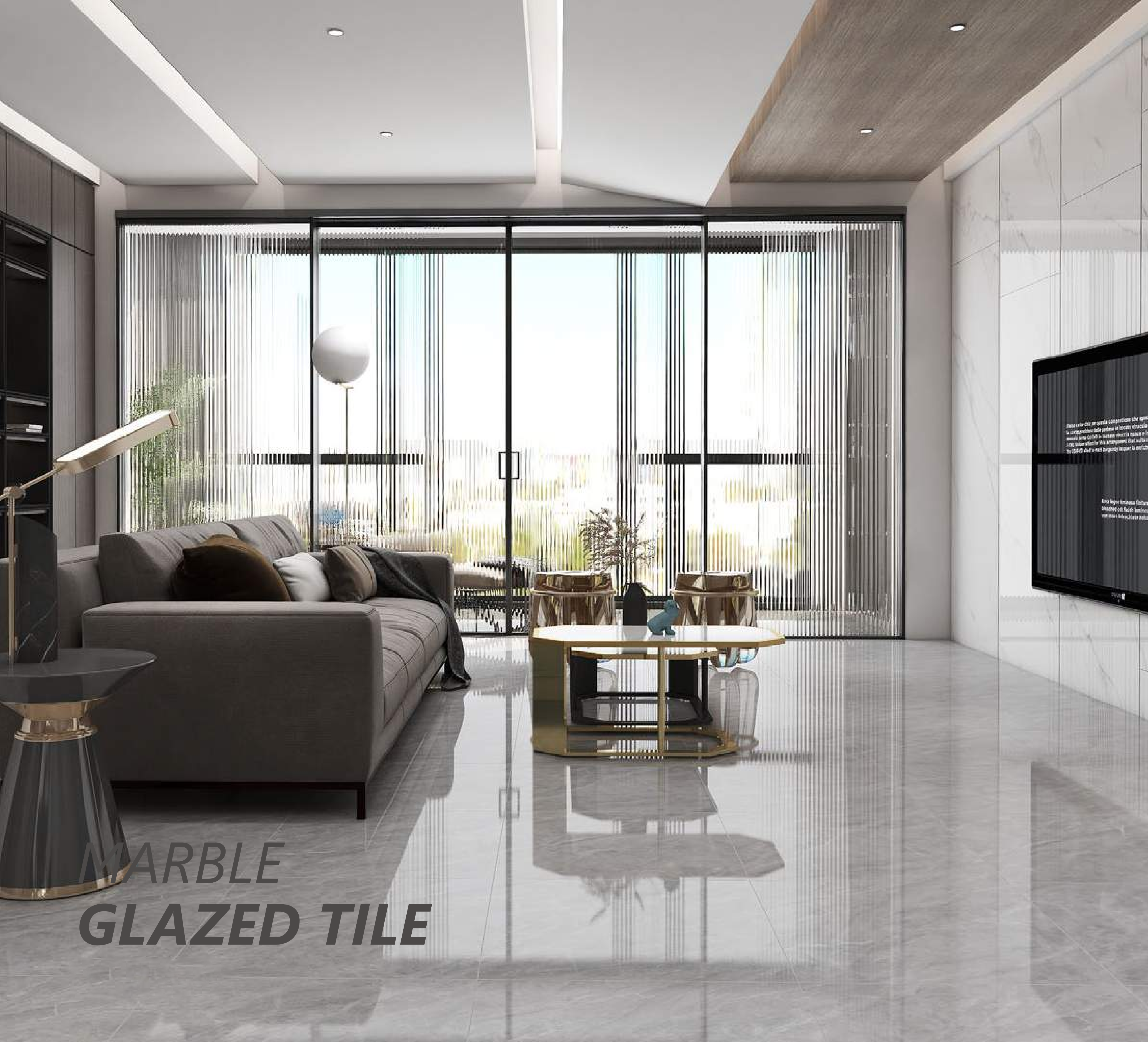 Gold Polished Glaze Series - Tile(Thick stone) | CHEERFUL Kenya