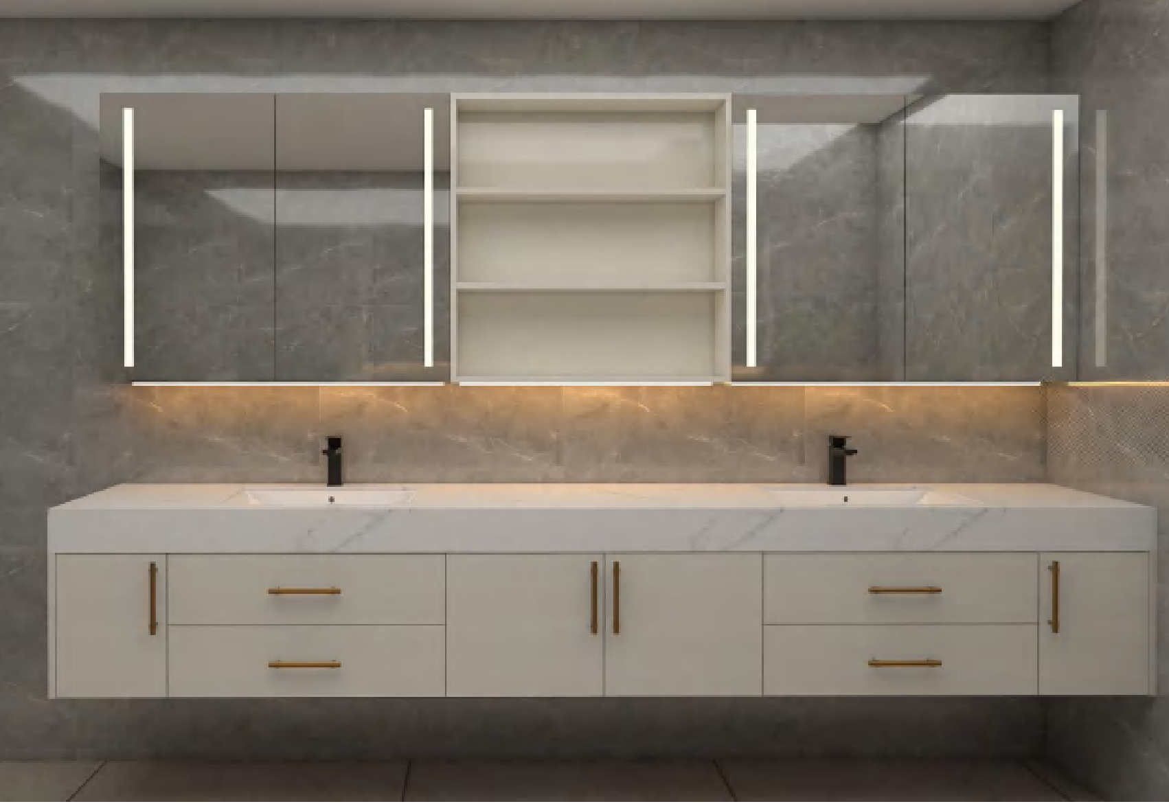 Vanity - Custom Kitchen Cabinets & Countertop | CHEERFUL Kenya