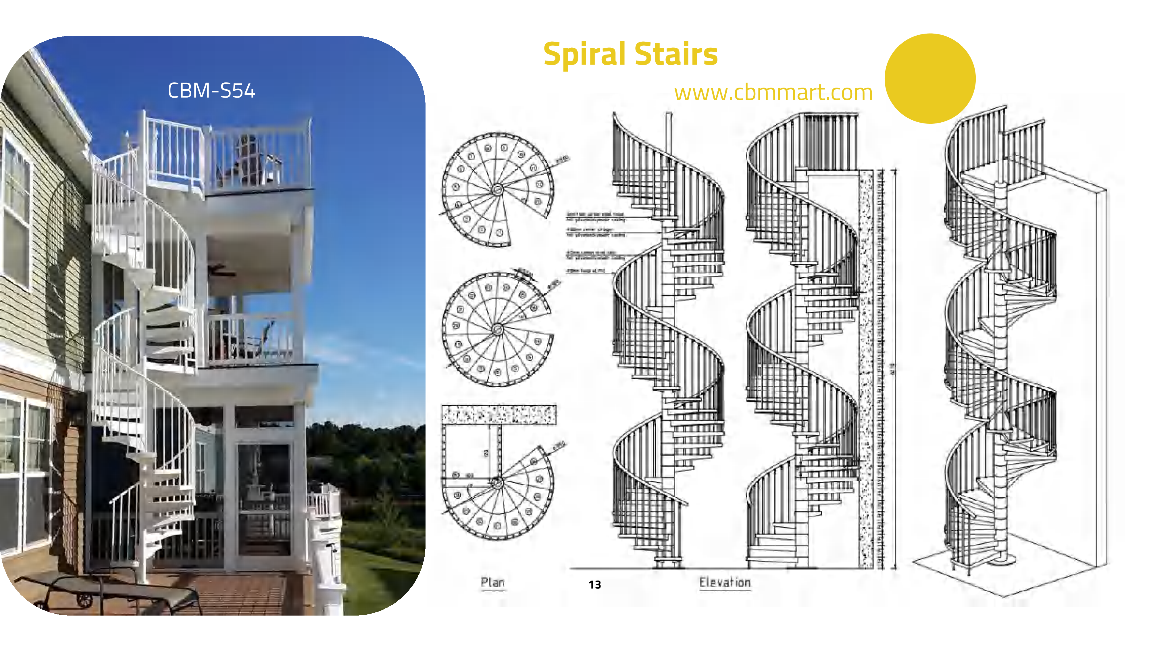Spiral Stairs - Stairs and Railing | CHEERFUL Kenya detail view