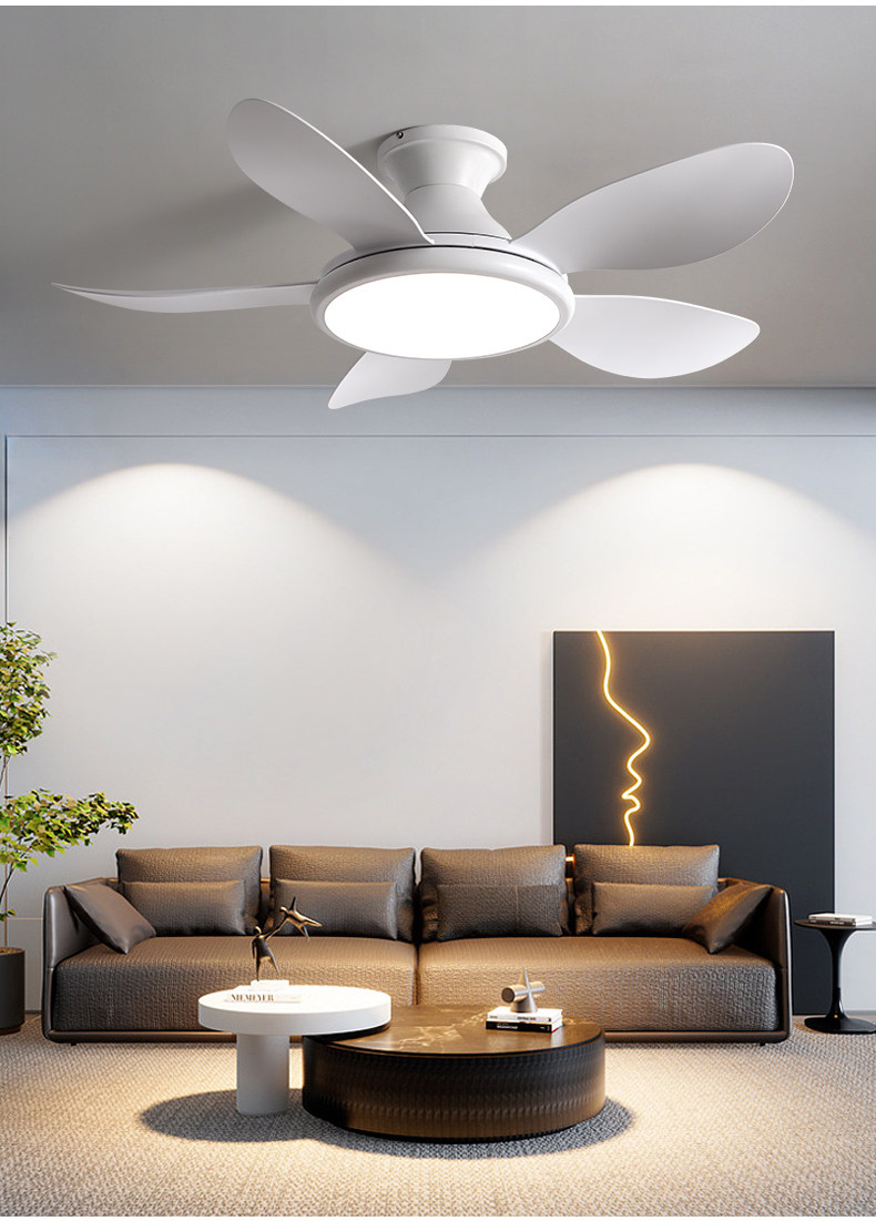 Household ceiling fan light, living room bedroom variable frequency electric integrated fan pendant light - Ceiling Fans | CHEERFUL Kenya image 11 detail view