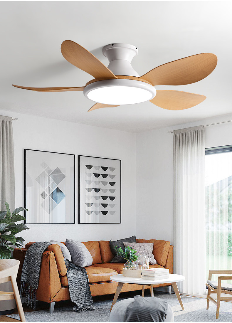 Household ceiling fan light, living room bedroom variable frequency electric integrated fan pendant light - Ceiling Fans | CHEERFUL Kenya image 12 detail view