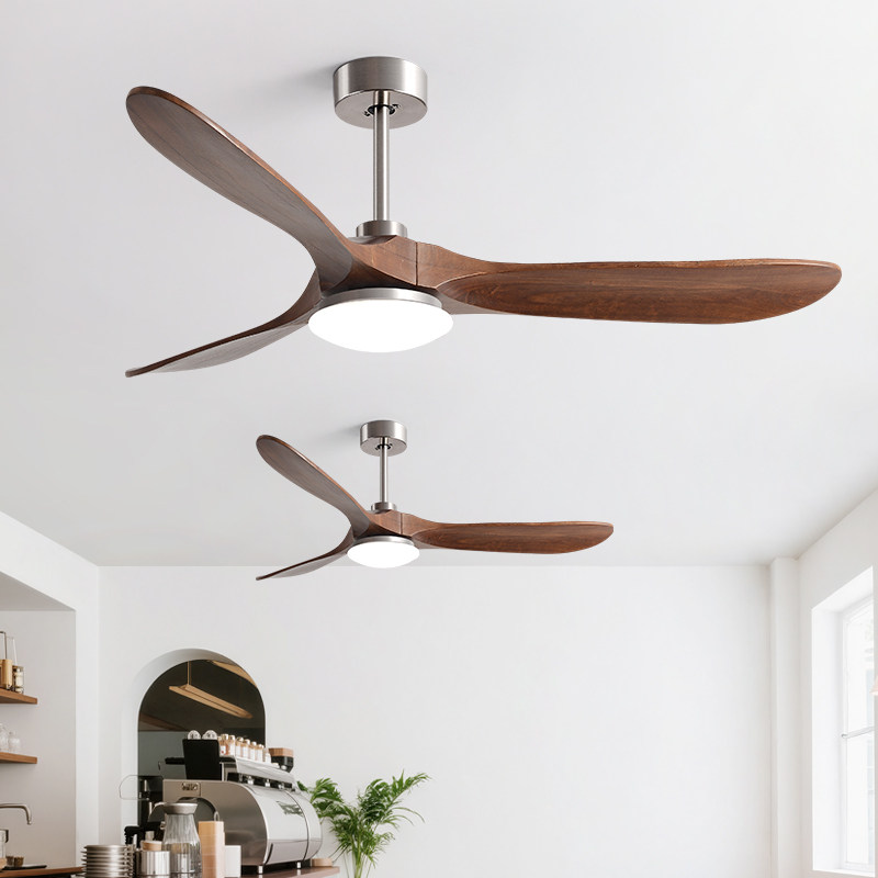 90 inch high wind solid wood ceiling fan light, variable frequency integrated electric fan light - Ceiling Fans | CHEERFUL Kenya