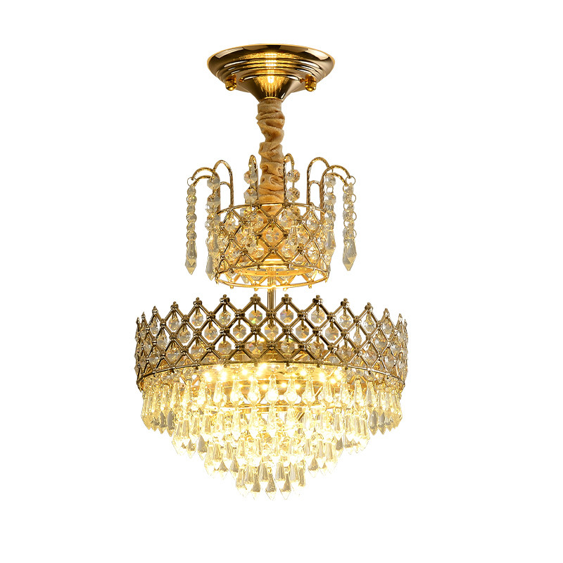 European style luxury crystal chandelier, American style small ceiling light - Lighting Fixtures | CHEERFUL Kenya image 4