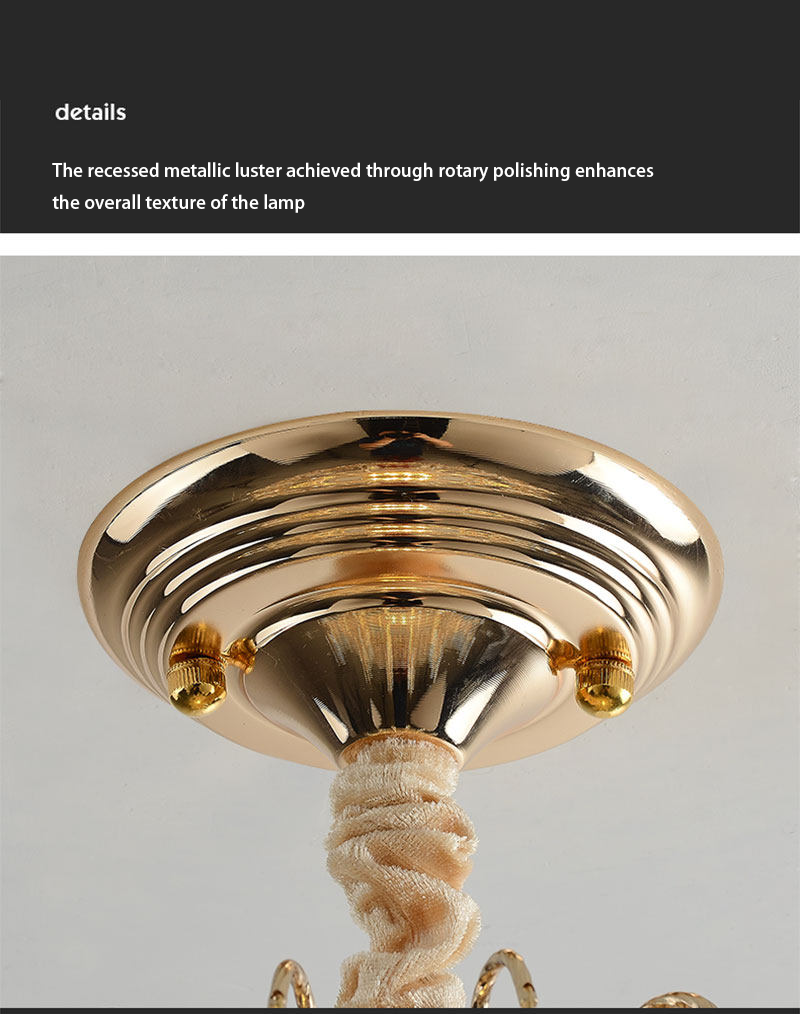 European style luxury crystal chandelier, American style small ceiling light - Lighting Fixtures | CHEERFUL Kenya image 9 detail view