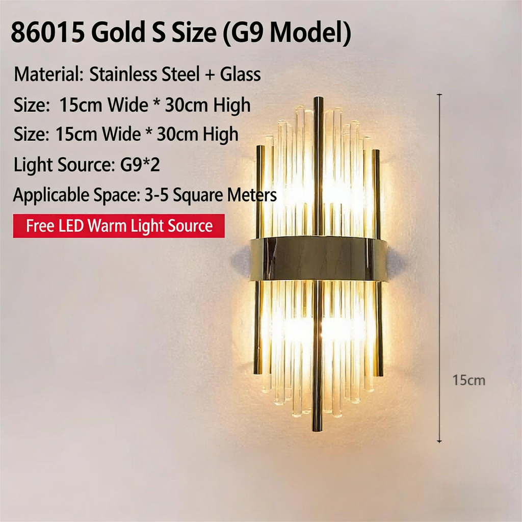 Postmodern minimalist high-end crystal wall lamp, Nordic living room hallway light, bedroom bedside lamp - Lighting Fixtures | CHEERFUL Kenya image 4 detail view