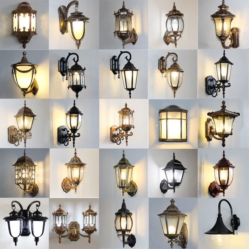 Retro outdoor wall lamp waterproof gate fence light balcony light villa column wall lamp courtyard lighting - Lighting Fixtures | CHEERFUL Kenya