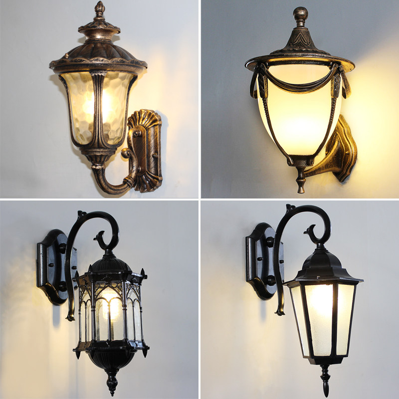Retro outdoor wall lamp waterproof gate fence light balcony light villa column wall lamp courtyard lighting - Lighting Fixtures | CHEERFUL Kenya image 2