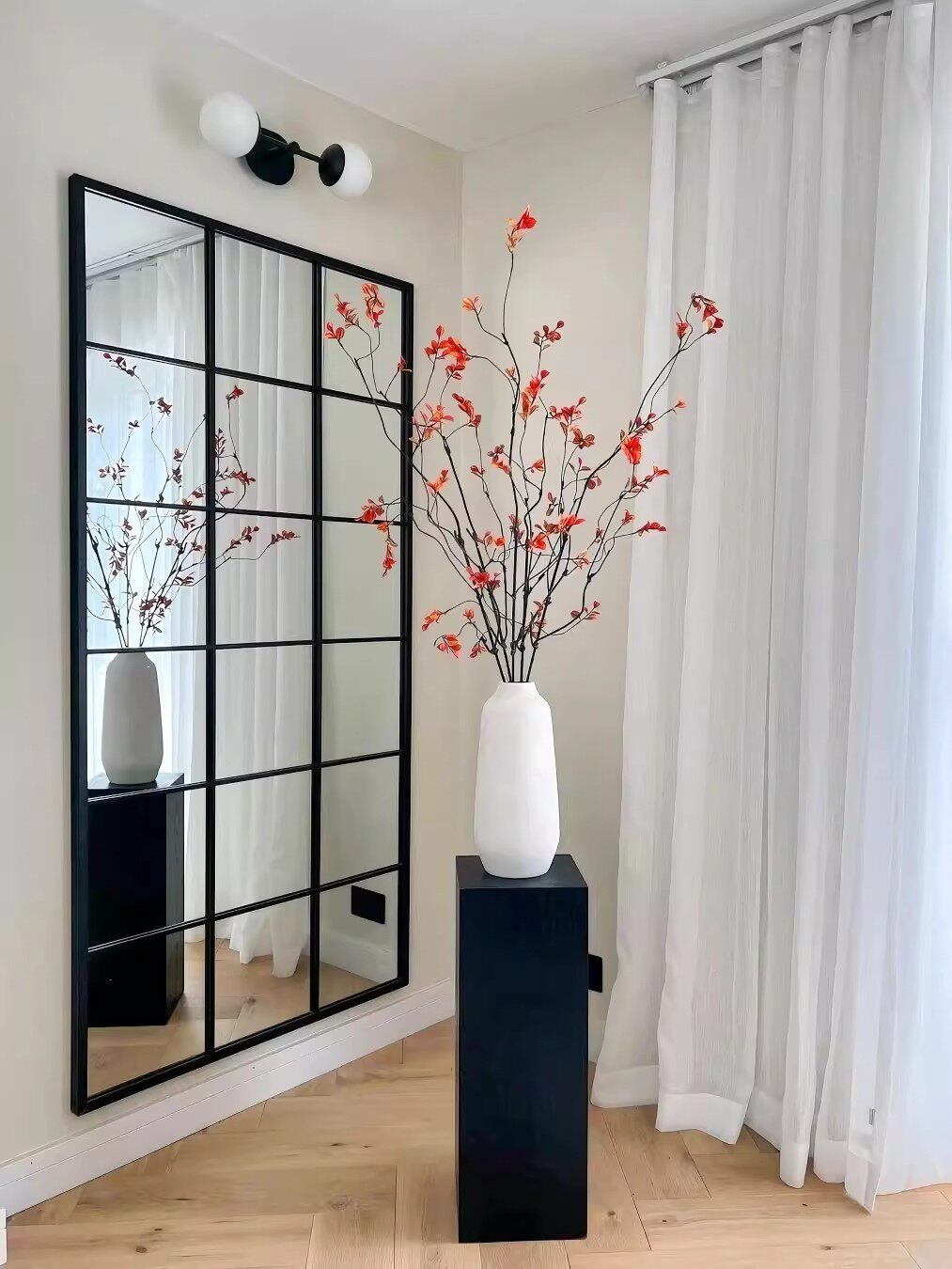 Nordic-style black creative metal frame, glass partition wall, living room and bedroom decorative windows - Door/Window | CHEERFUL Kenya image 6 detail view