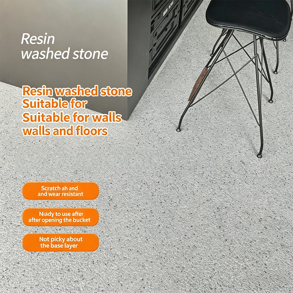 No-wash resin, washable stone paint, simple wall and floor micro-rock magnetic stone paint for outdoor application and batch scraping materials - Panels / Coating | CHEERFUL Kenya