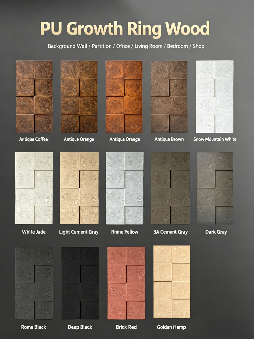 PU sea rot wood weathering, wood imitation board, carbonized board lightweight cultural brick background wall - PU Stone | CHEERFUL Kenya image 11 detail view