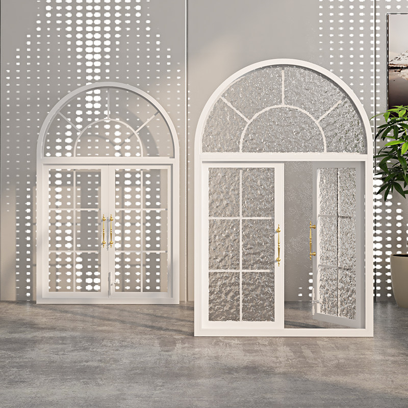French-style vintage wrought iron casement windows, dining room metal arched floor-to-ceiling windows, study loft skylight glass windows - Door/Window | CHEERFUL Kenya image 2