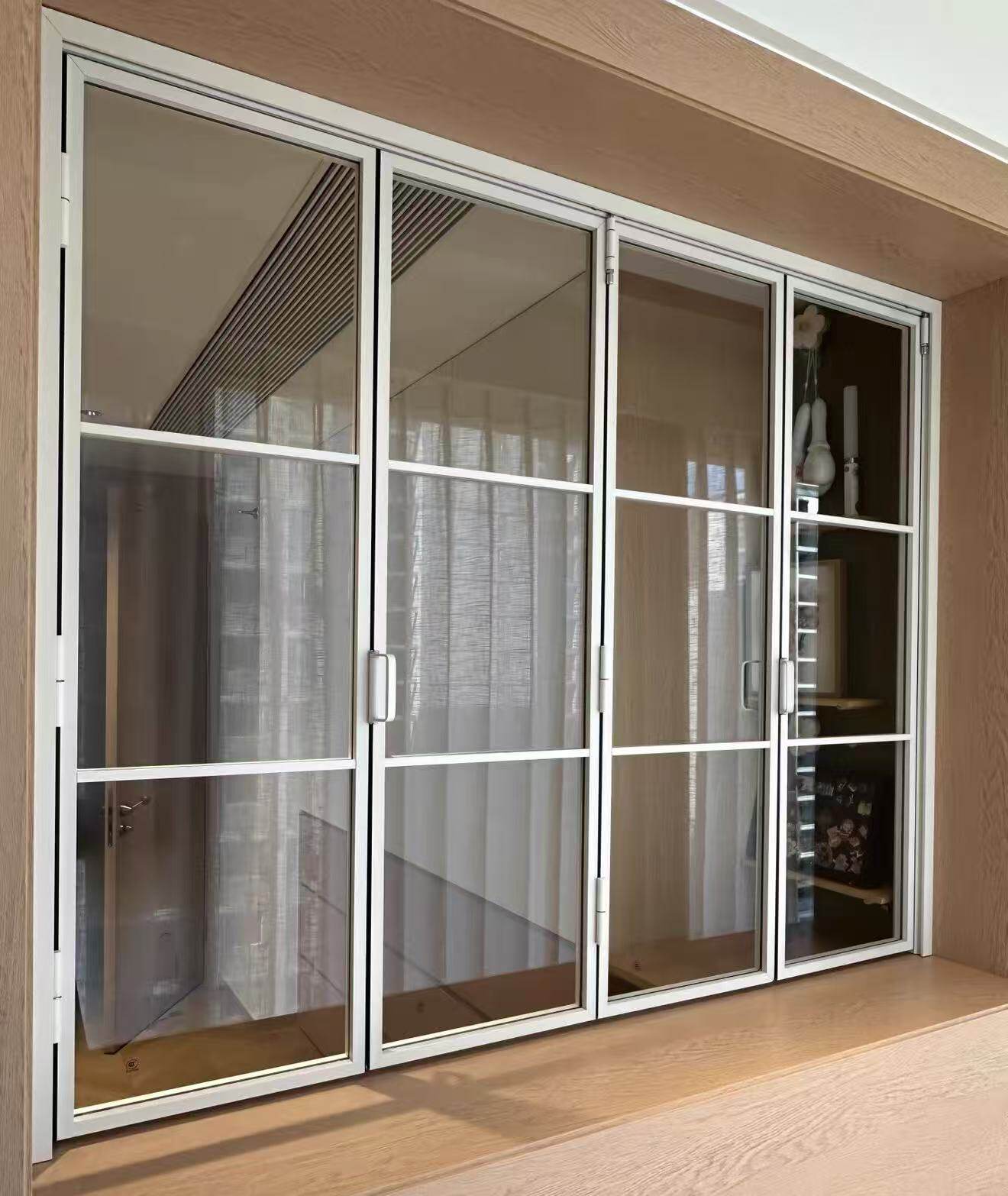 Aluminum alloy ultra-narrow folding doors and windows, open kitchen bar, bathroom partition folding doors - Door/Window | CHEERFUL Kenya image 2