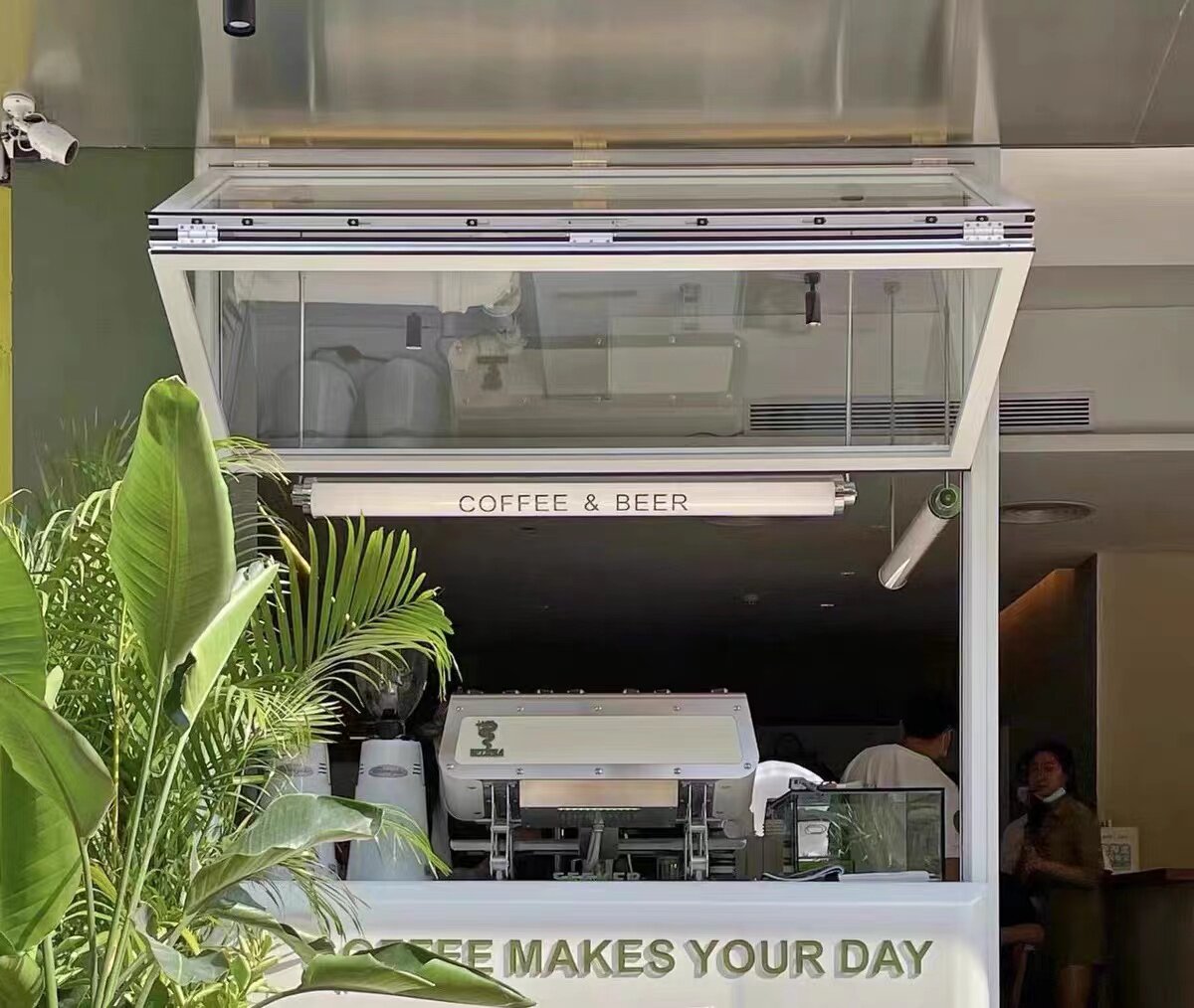 Aluminum alloy folding windows for the coffee shop, lift-up glass windows for the kitchen bar - Door/Window | CHEERFUL Kenya image 4