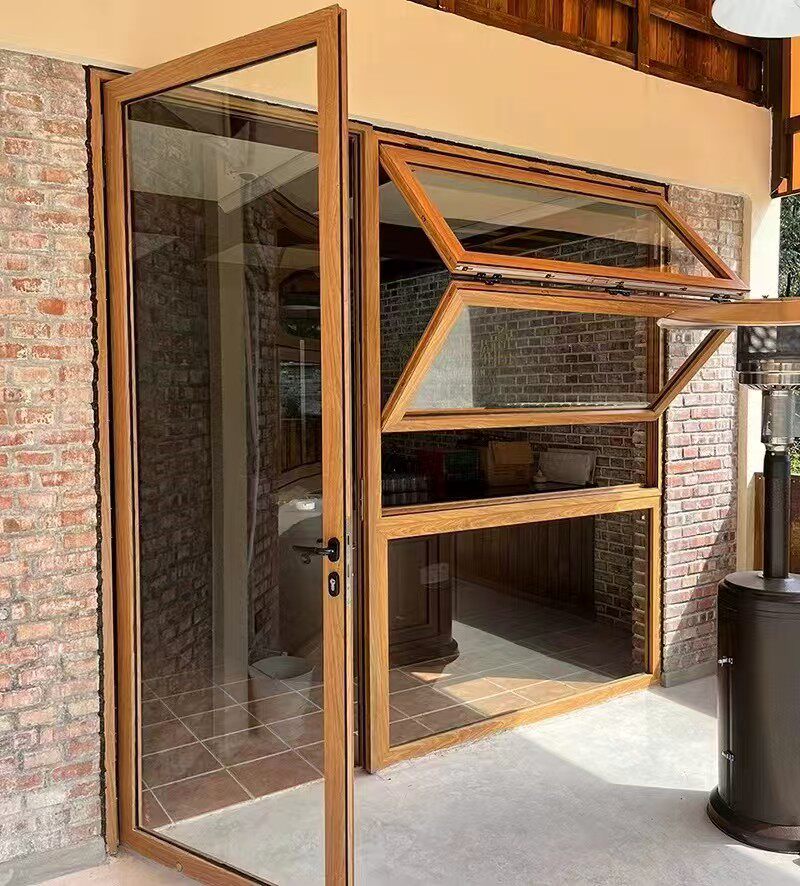 Aluminum alloy folding windows for the coffee shop, lift-up glass windows for the kitchen bar - Door/Window | CHEERFUL Kenya detail view