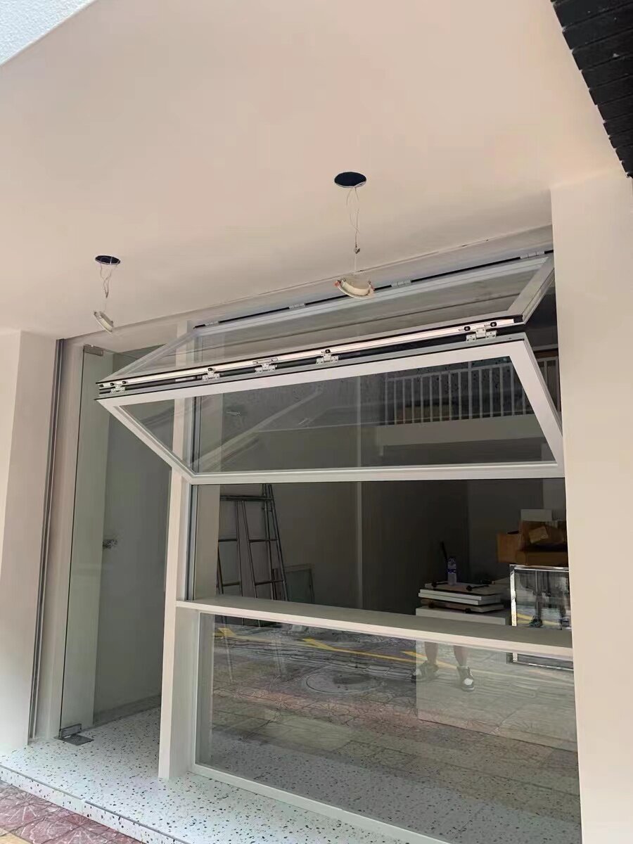 Aluminum alloy folding windows for the coffee shop, lift-up glass windows for the kitchen bar - Door/Window | CHEERFUL Kenya image 6 detail view