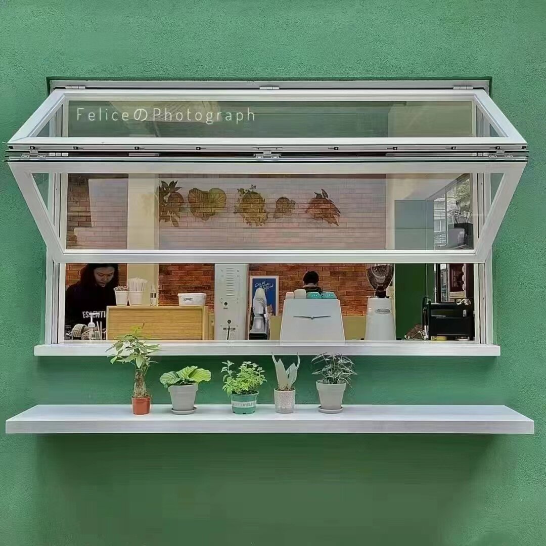Aluminum alloy folding windows for the coffee shop, lift-up glass windows for the kitchen bar - Door/Window | CHEERFUL Kenya image 7 detail view