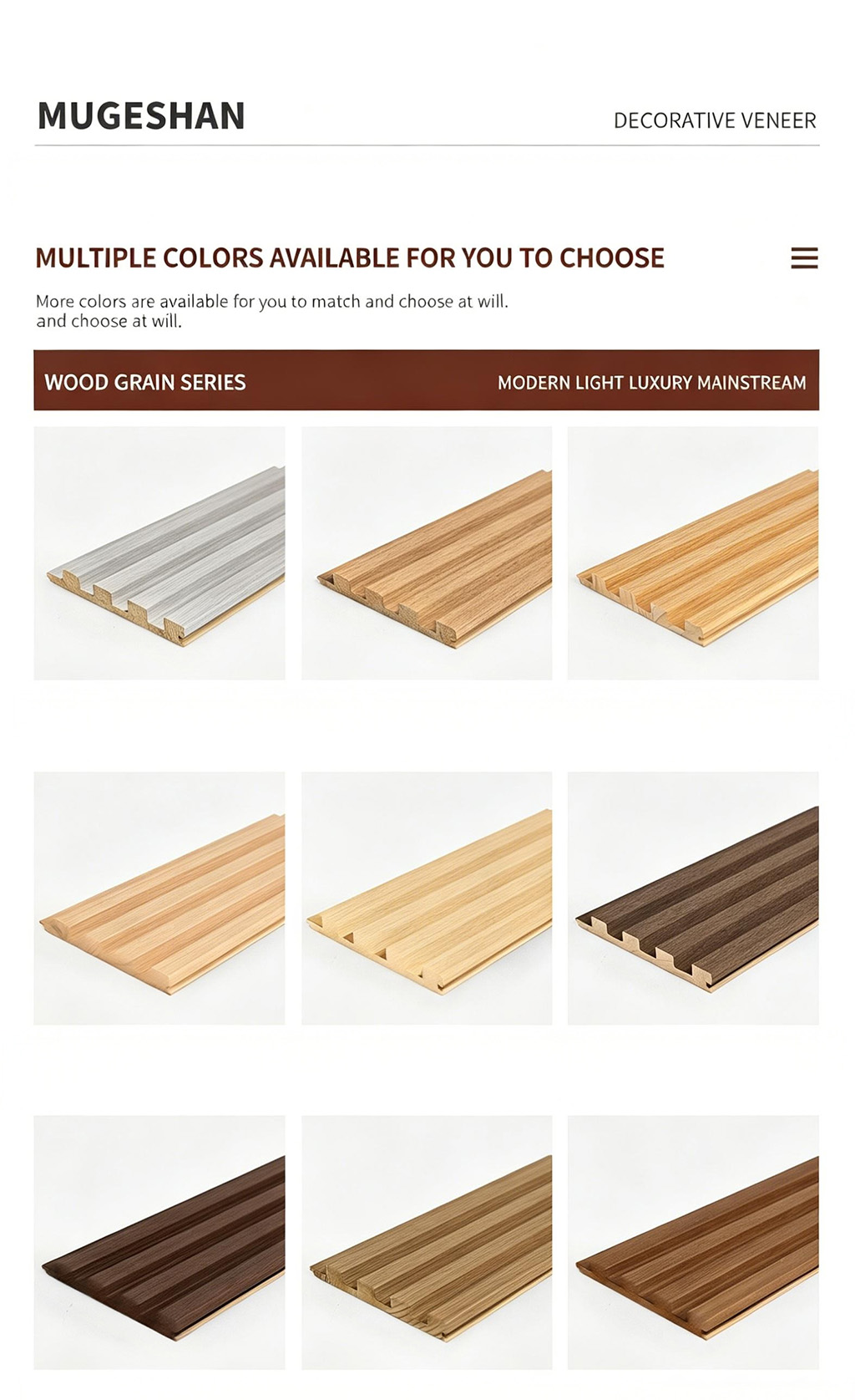 Solid wood grating board, wooden grating wall panel, TV background wall decoration, concave convex isolation small Great Wall board grid - Panels / Coating | CHEERFUL Kenya image 9 detail view