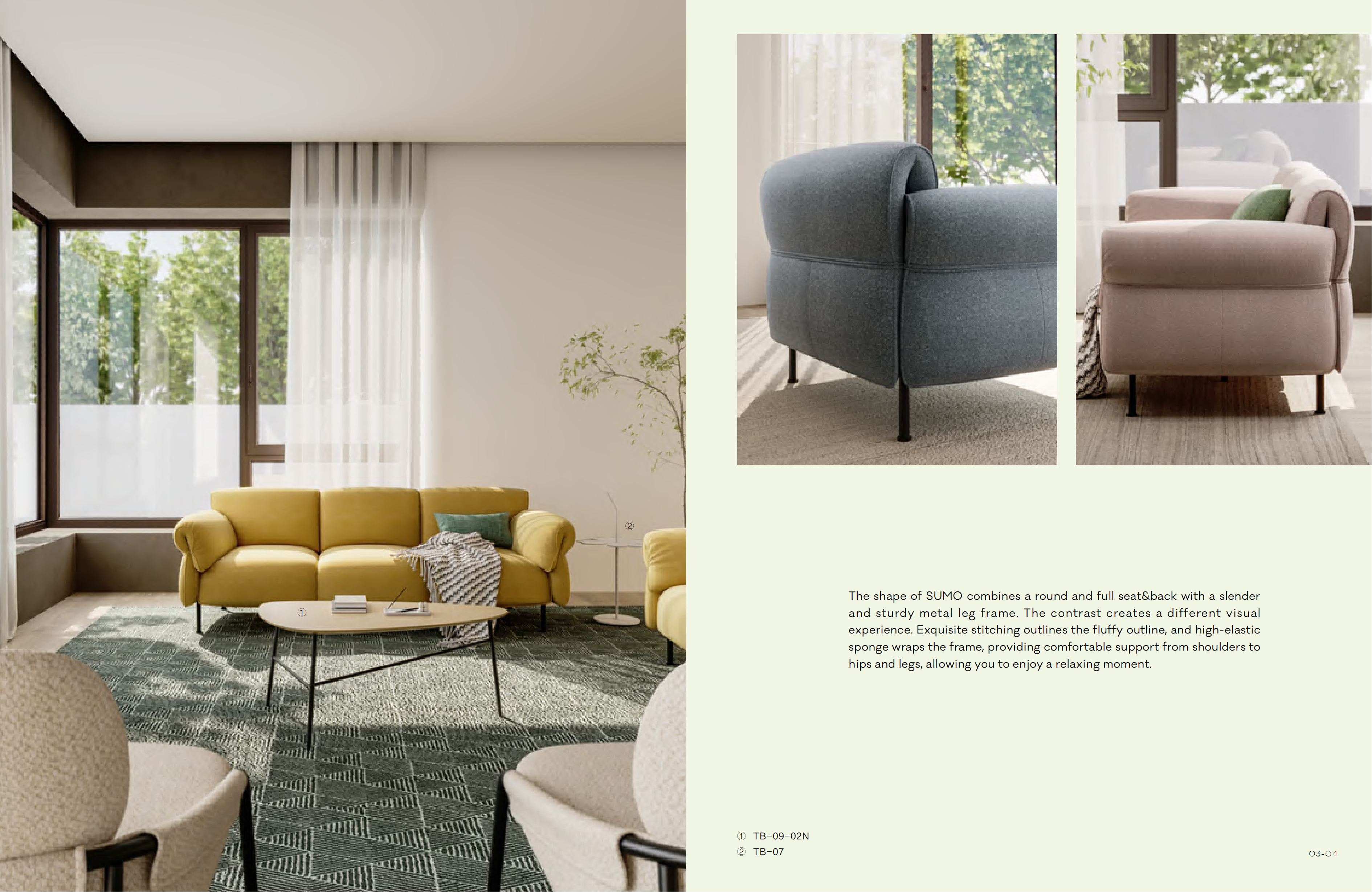 Sofa SUMO series - Indoor and Outdoor Furniture | CHEERFUL Kenya image 2 detail view