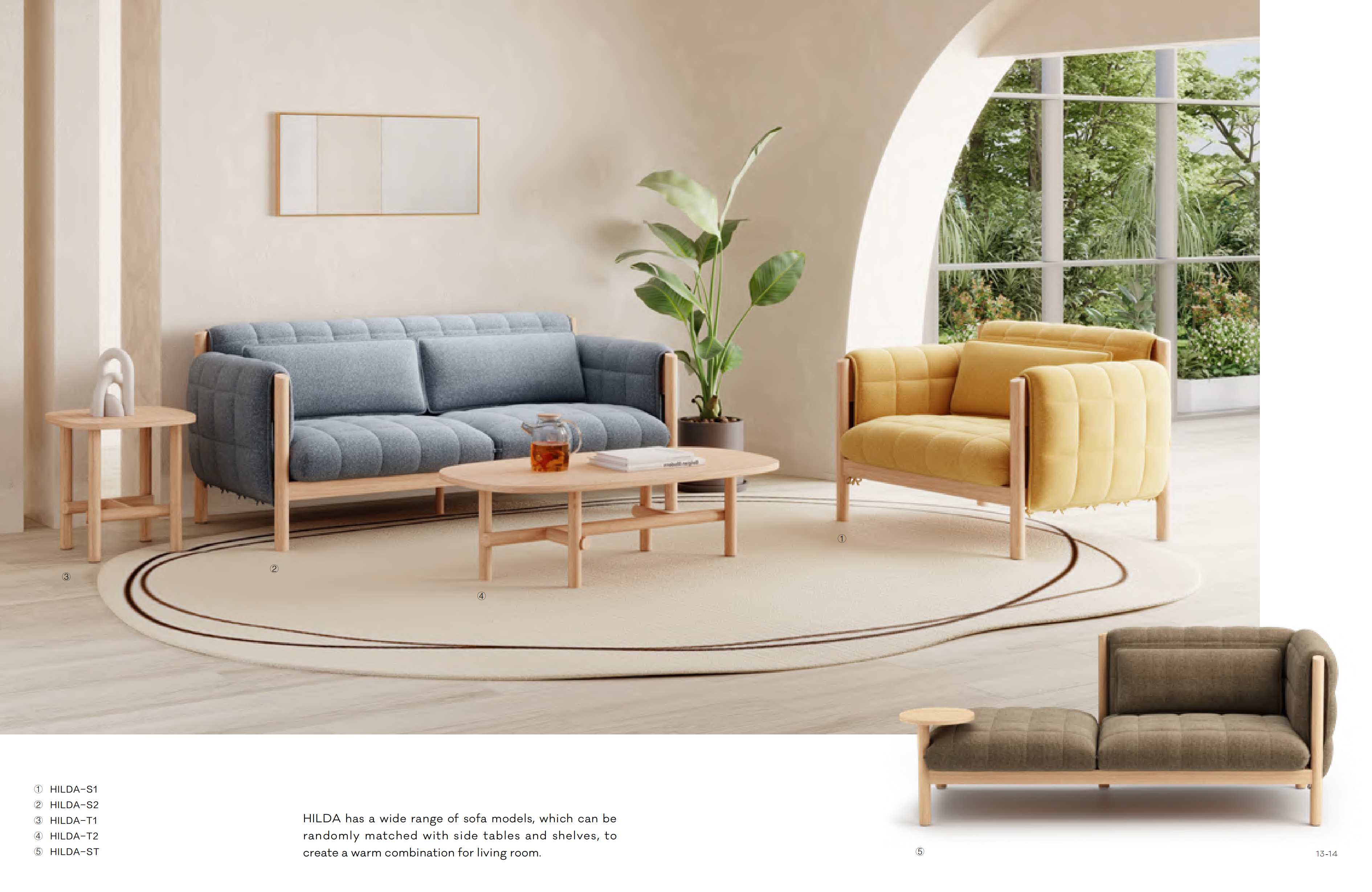 HILDA series sofa - Indoor and Outdoor Furniture | CHEERFUL Kenya detail view