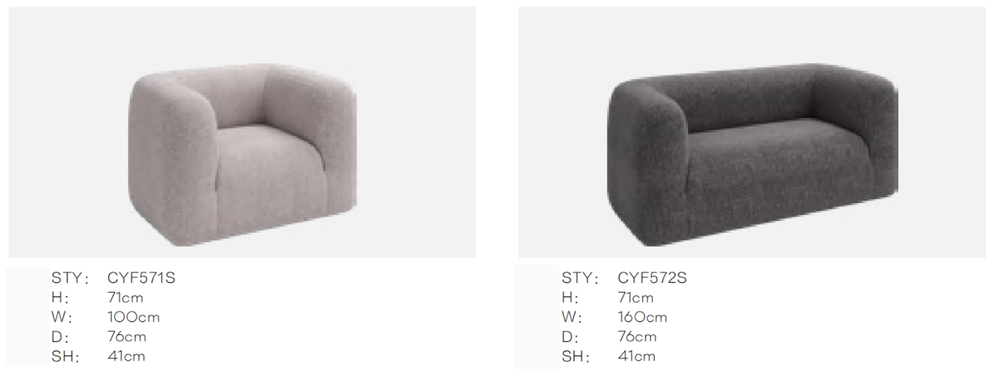 Sofa CYF series - Indoor and Outdoor Furniture | CHEERFUL Kenya image 2 detail view