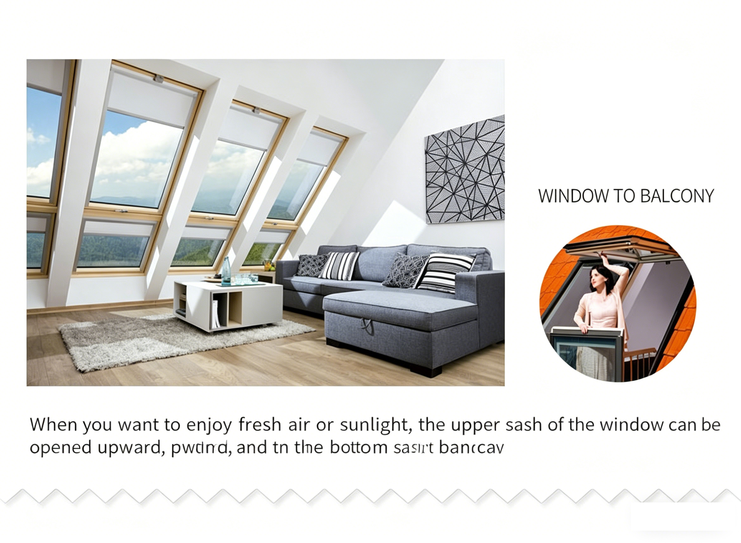 Skylight for daylighting, sloping roof skylight, attic skylight - Technical Innovative Products | CHEERFUL Kenya image 3 detail view
