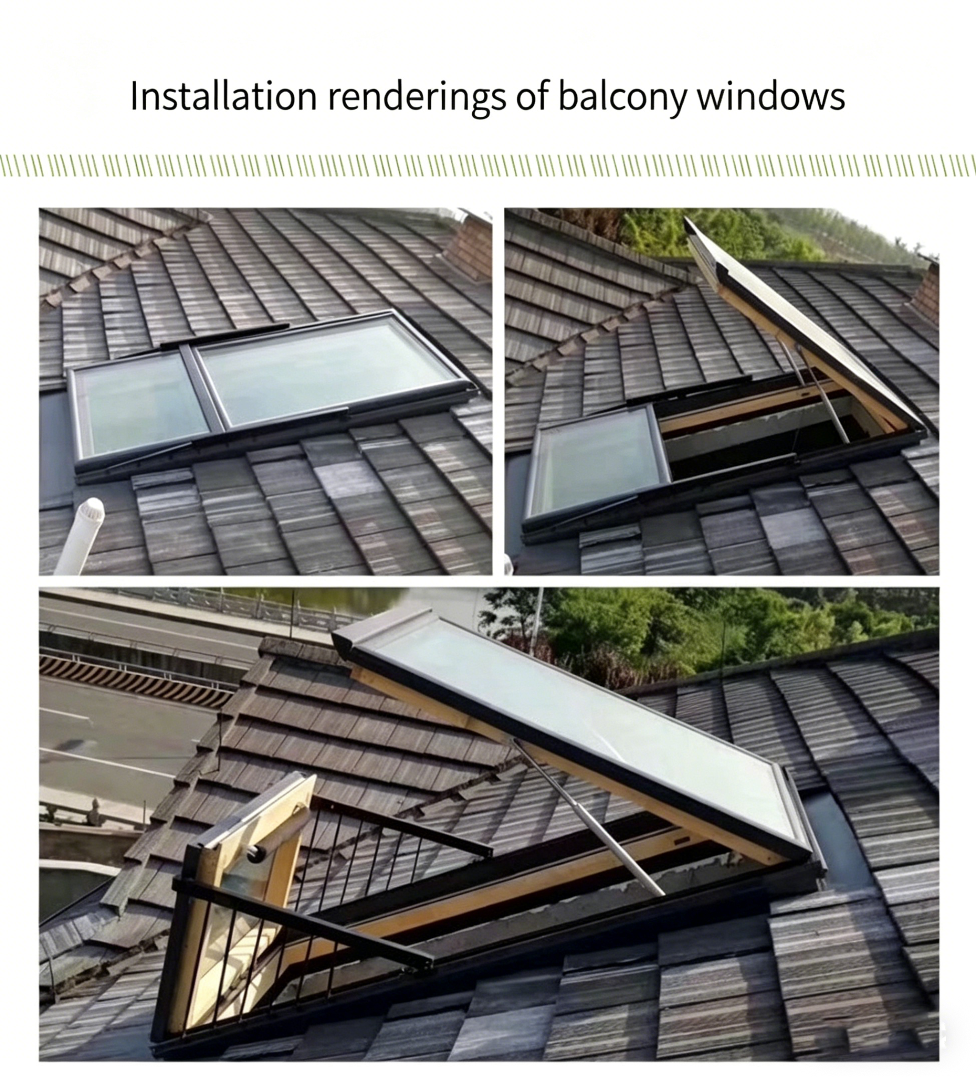 Skylight for daylighting, sloping roof skylight, attic skylight - Technical Innovative Products | CHEERFUL Kenya image 5 detail view