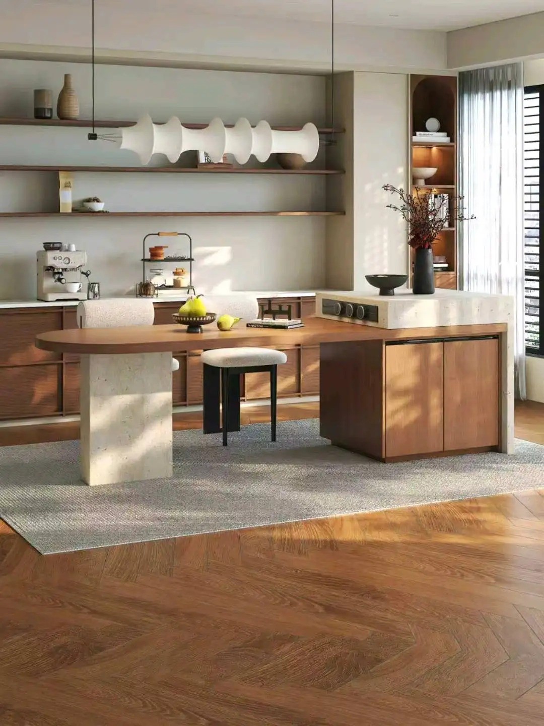 Island Table High-Low Series - Custom Kitchen Cabinets & Countertop | CHEERFUL Kenya image 13 detail view