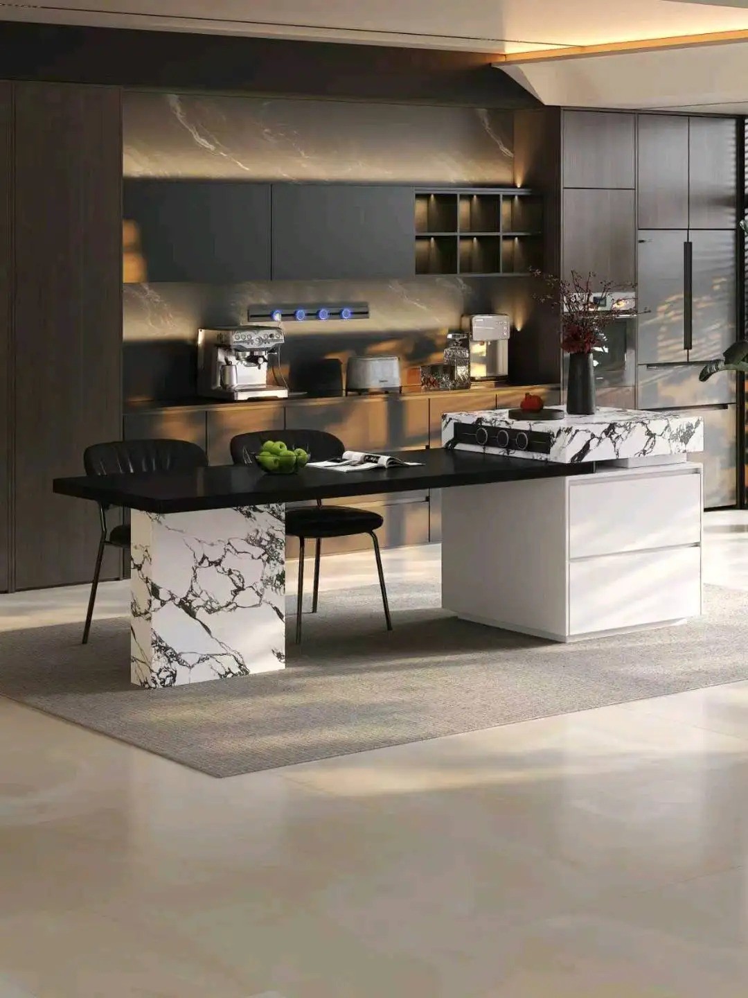 Island Table High-Low Series - Custom Kitchen Cabinets & Countertop | CHEERFUL Kenya image 24 detail view