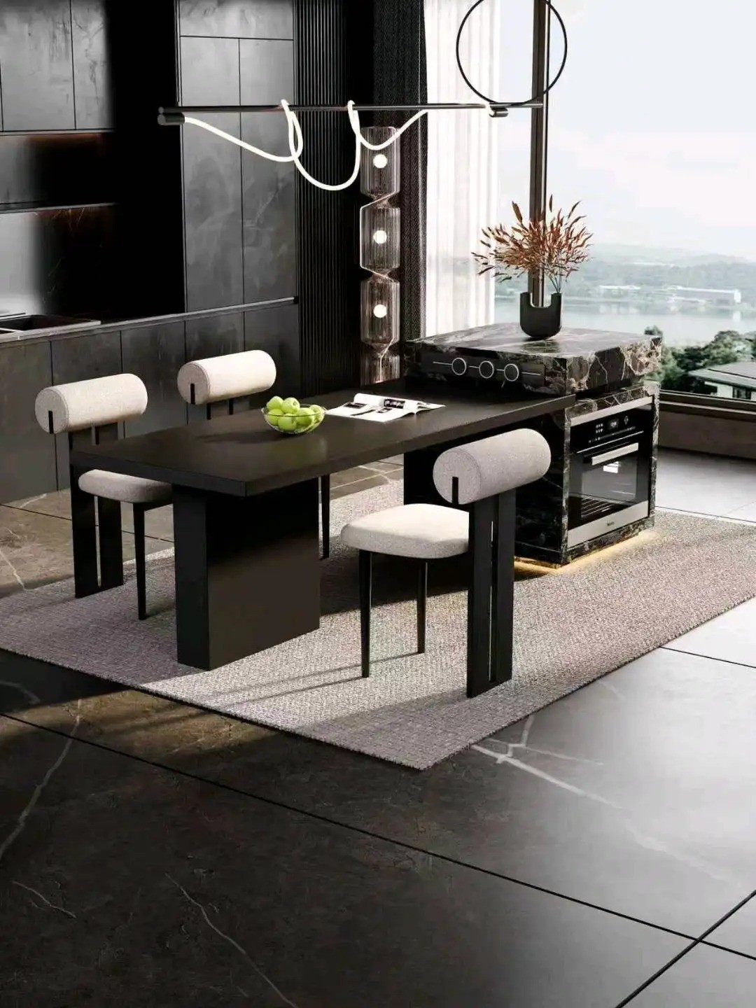 Island Table High-Low Series - Custom Kitchen Cabinets & Countertop | CHEERFUL Kenya image 27 detail view