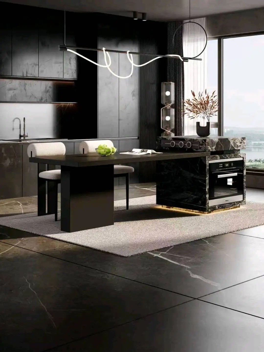 Island Table High-Low Series - Custom Kitchen Cabinets & Countertop | CHEERFUL Kenya image 28 detail view