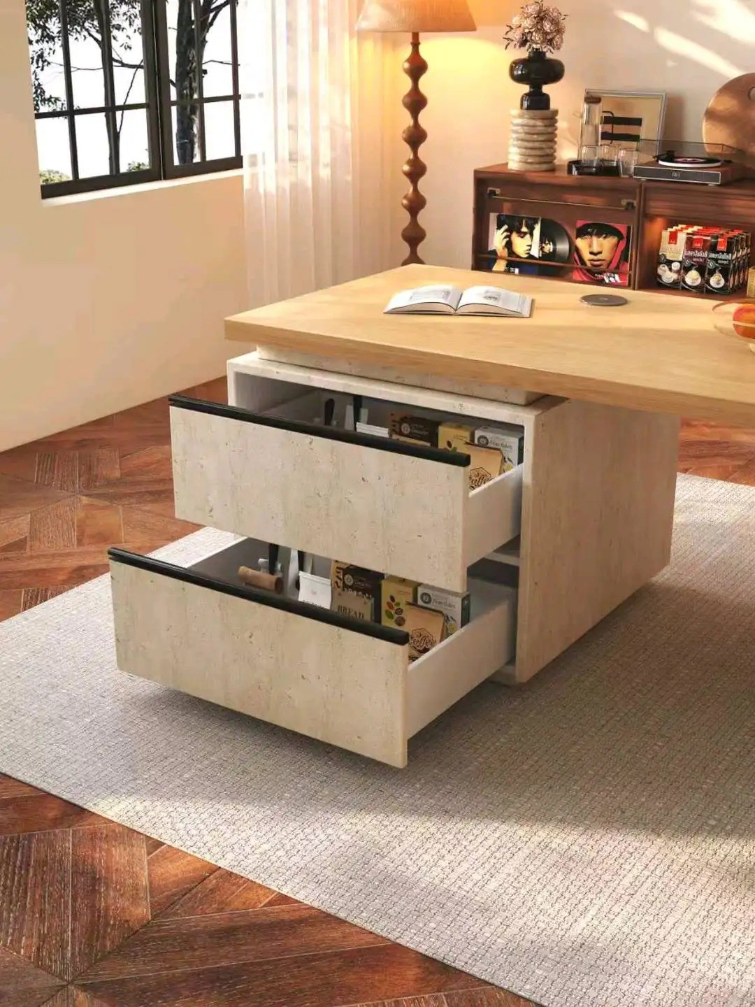 Island Table Flush Series - Custom Kitchen Cabinets & Countertop | CHEERFUL Kenya image 19 detail view