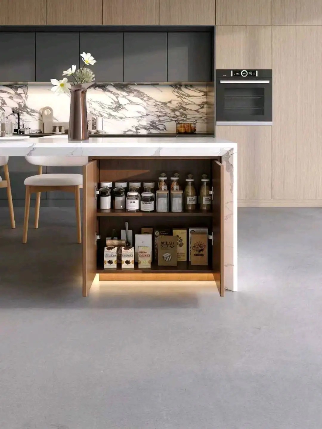 Island Table Flush Series - Custom Kitchen Cabinets & Countertop | CHEERFUL Kenya image 23 detail view