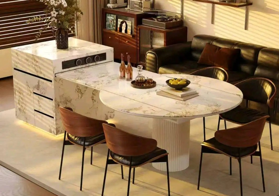 Island Round Table Series - Custom Kitchen Cabinets & Countertop | CHEERFUL Kenya image 3