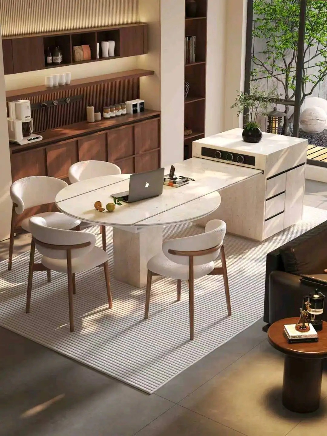 Island Round Table Series - Custom Kitchen Cabinets & Countertop | CHEERFUL Kenya detail view