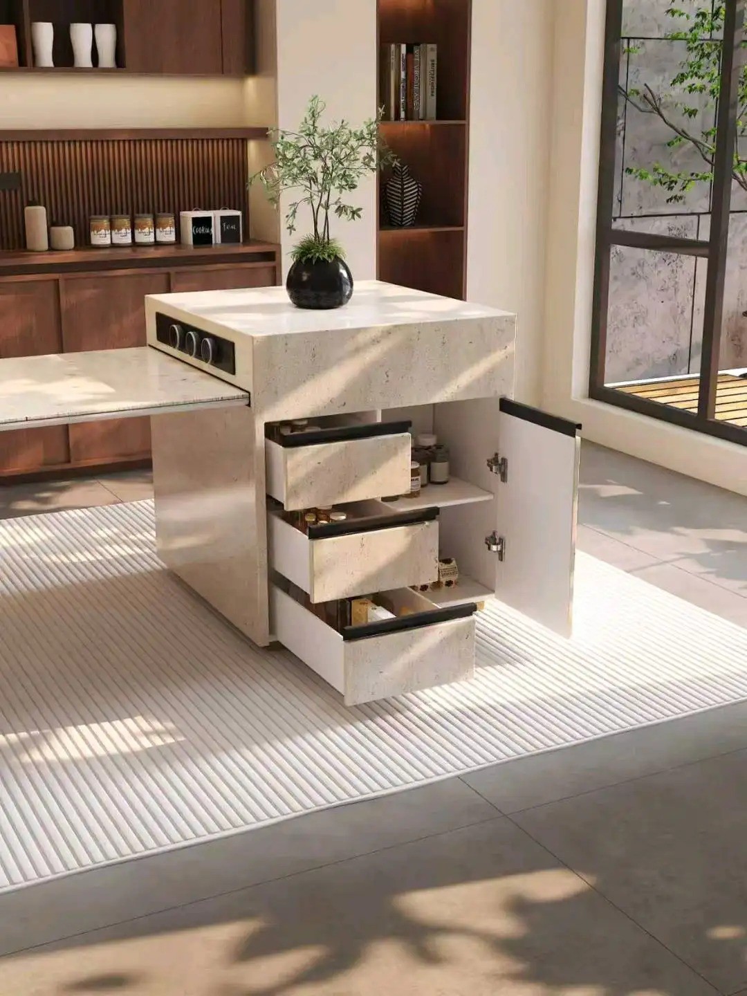 Island Round Table Series - Custom Kitchen Cabinets & Countertop | CHEERFUL Kenya image 4 detail view
