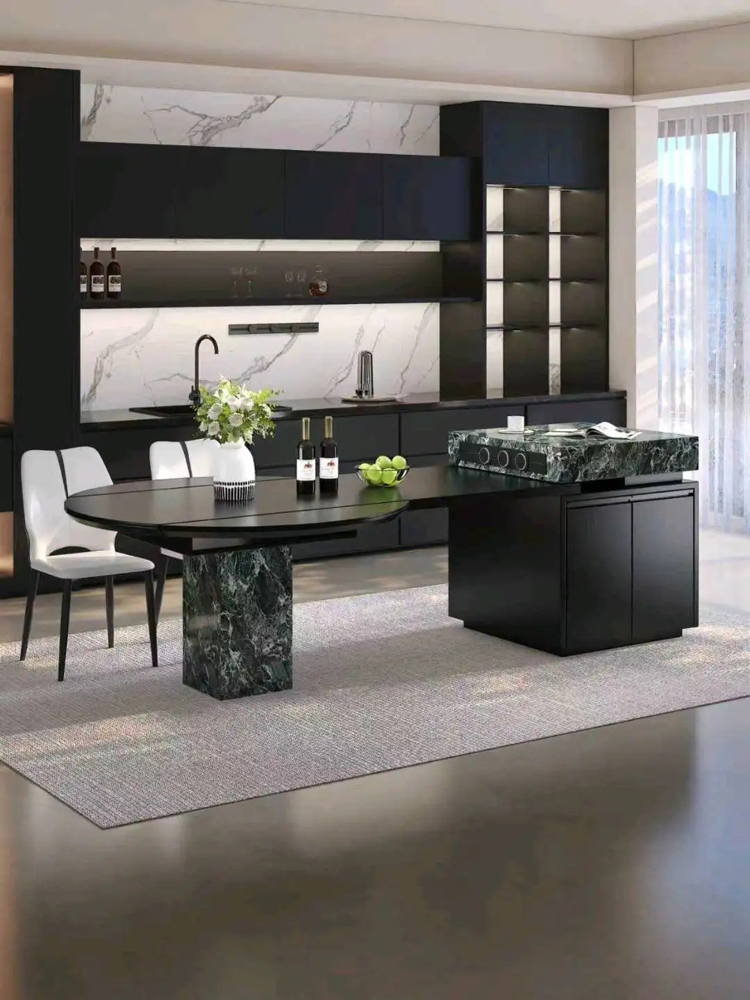 Island Round Table Series - Custom Kitchen Cabinets & Countertop | CHEERFUL Kenya image 16 detail view