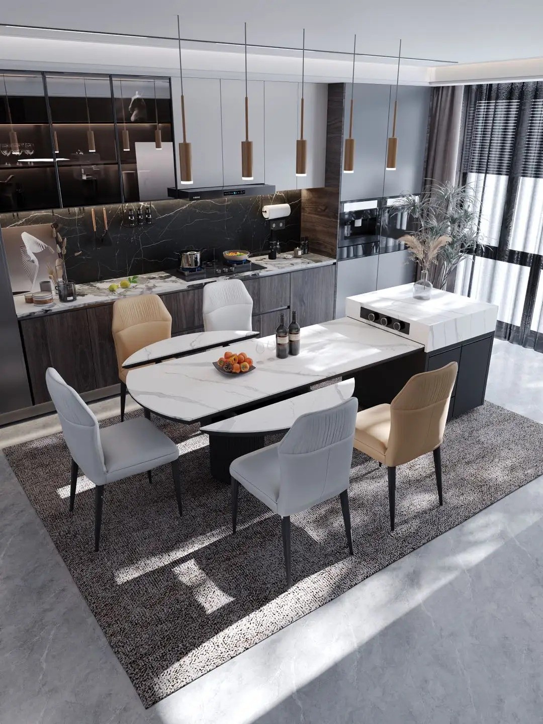 Island Round Table Series - Custom Kitchen Cabinets & Countertop | CHEERFUL Kenya image 32 detail view