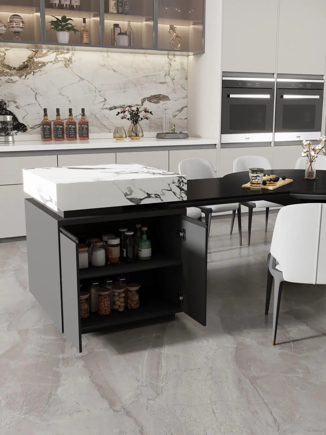 Island Round Table Series - Custom Kitchen Cabinets & Countertop | CHEERFUL Kenya image 39 detail view