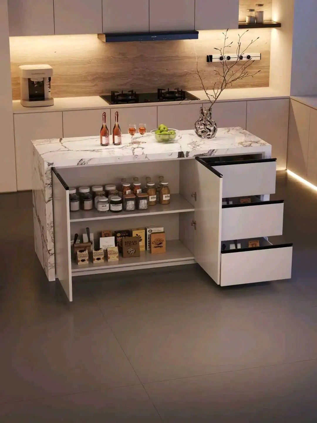 Island Bar Collection - Custom Kitchen Cabinets & Countertop | CHEERFUL Kenya image 11 detail view