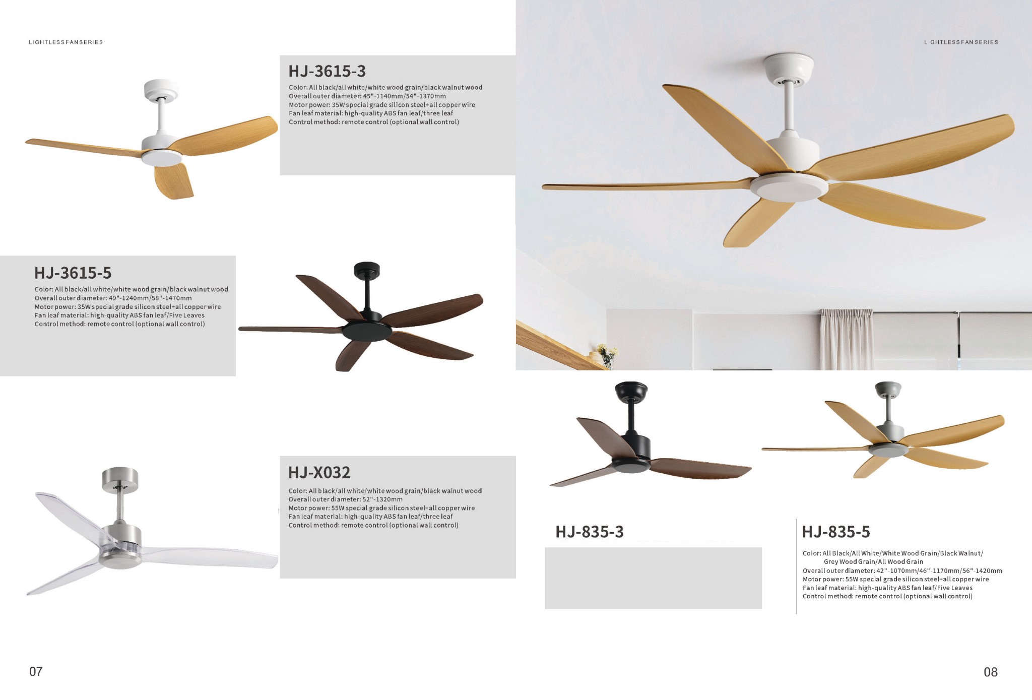 No light fan series - Ceiling Fans | CHEERFUL Kenya image 3 detail view