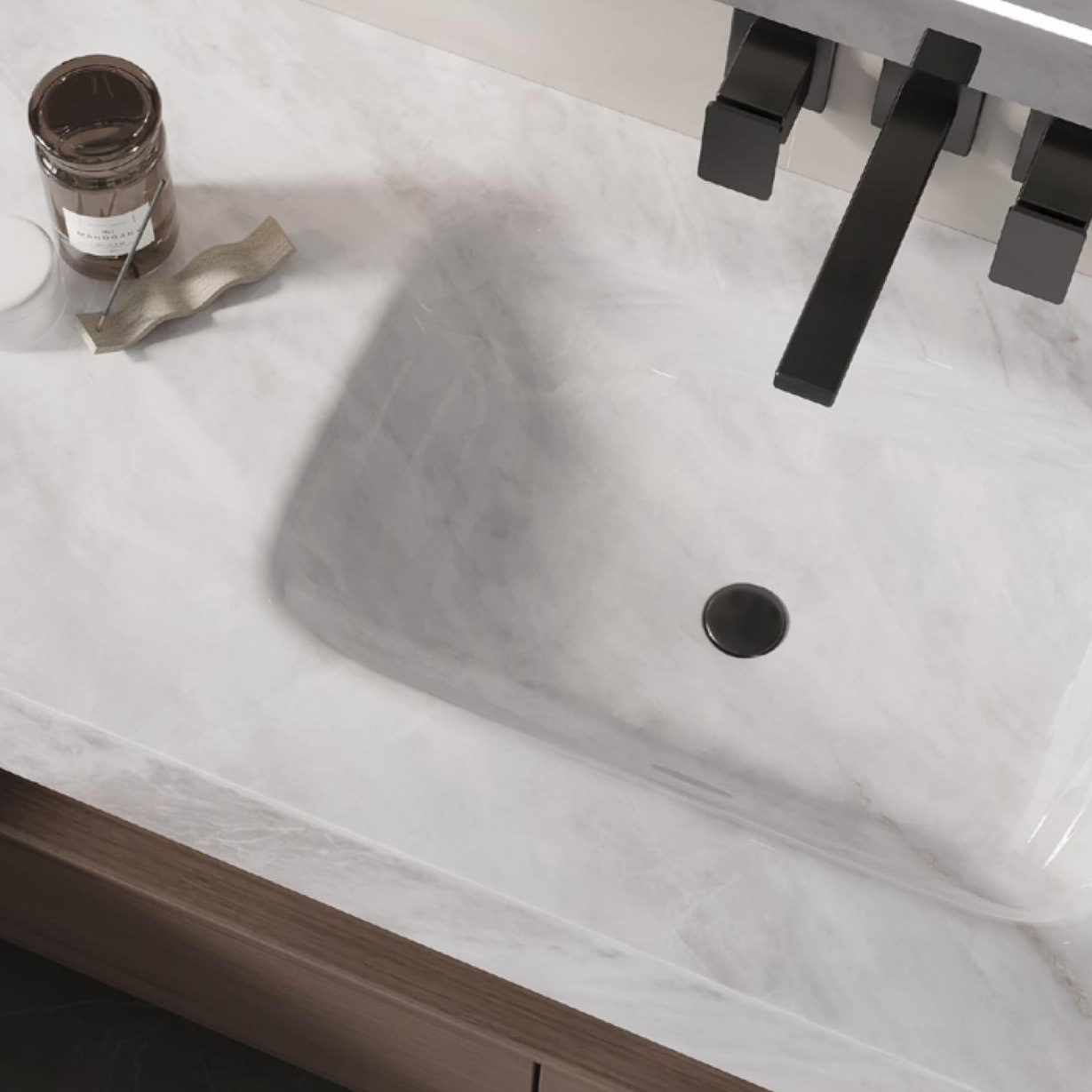 Sintered stone hot-bent integrated washbasin - Sanitary Ware | CHEERFUL Kenya