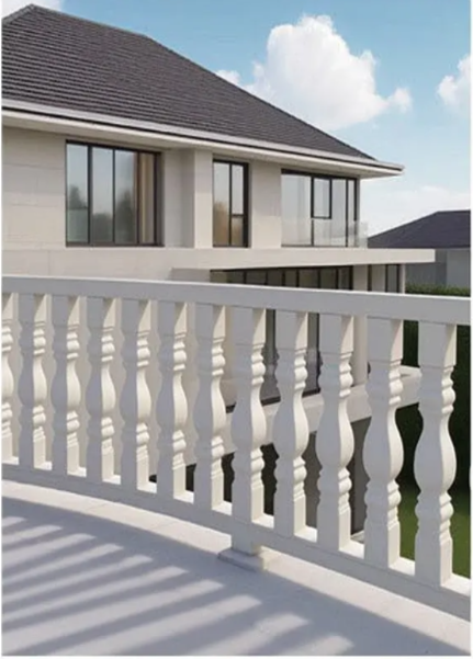 Aluminum alloy marble imitation railings - Stairs and Railing | CHEERFUL Kenya