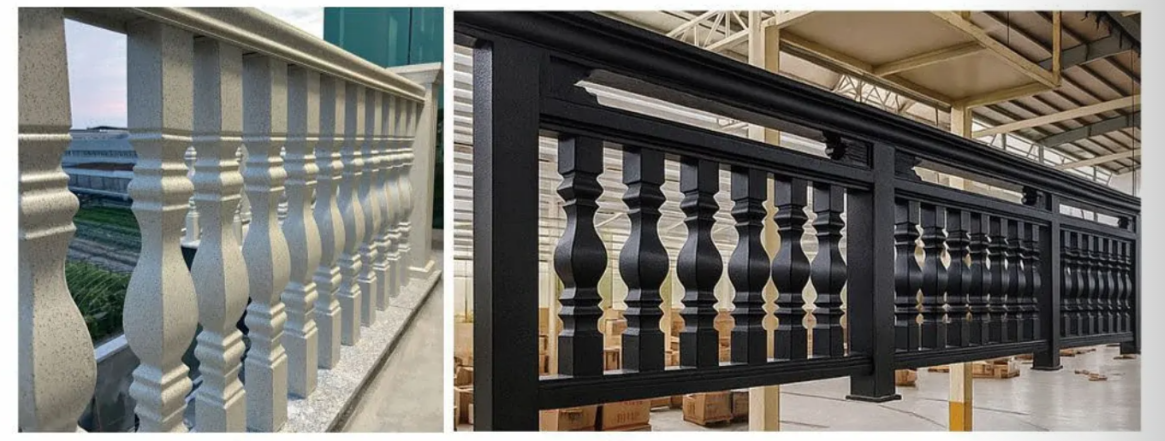Aluminum alloy marble imitation railings - Stairs and Railing | CHEERFUL Kenya image 2 detail view